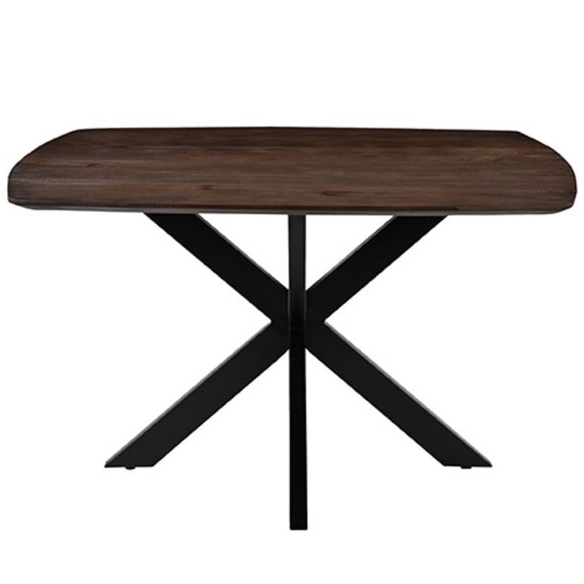 Label51 LABEL51 Eetkamertafel Blake - Espresso - Mangohout - 130x130 cm