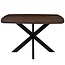 Label51 LABEL51 Eetkamertafel Blake - Espresso - Mangohout - 130x130 cm
