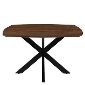 Label51 LABEL51 Eetkamertafel Blake - Nature - Mangohout - 130x130 cm