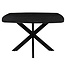 Label51 LABEL51 Eetkamertafel Blake - Zwart - Mangohout - 130x130 cm