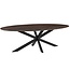 Label51 LABEL51 Eetkamertafel James - Espresso - Mangohout - 210 cm - Ovaal