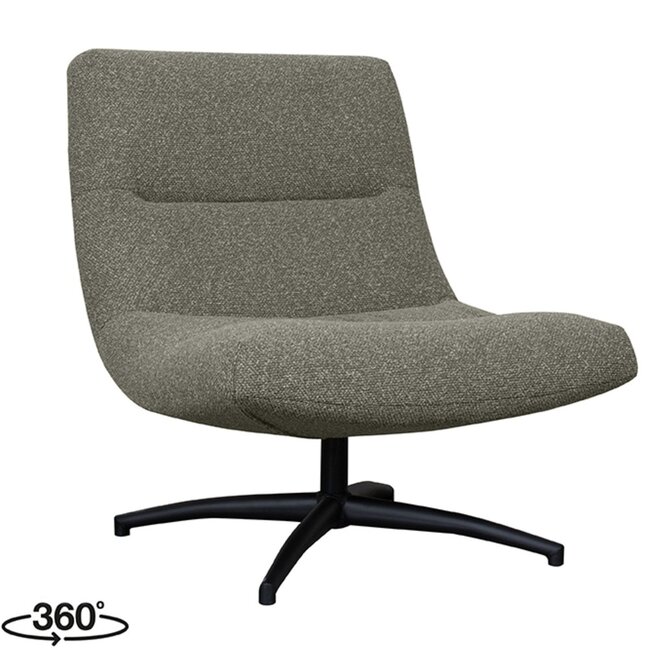 Label51 LABEL51 Fauteuil Calix - Truffel grijs - Boucle