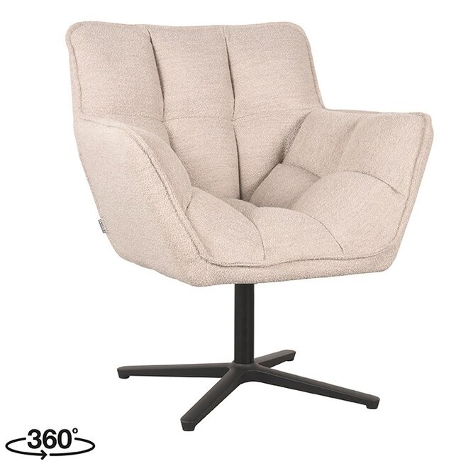 Label51 LABEL51 Fauteuil Ian - Naturel - Boucle