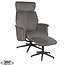 Label51 LABEL51 Fauteuil Verdal - Antraciet - Cosmo - Incl. Hocker