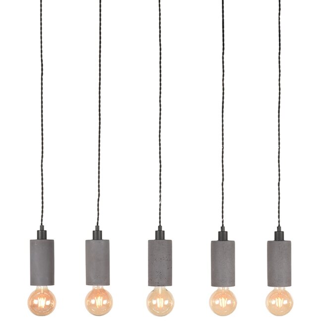 Label51 LABEL51 Hanglamp Fresco - Concrete - Beton - 5-Lichts