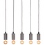 Label51 LABEL51 Hanglamp Fresco - Concrete - Beton - 5-Lichts