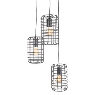 Label51 LABEL51 Hanglamp Solido - Zwart - Metaal - 3-Lichts
