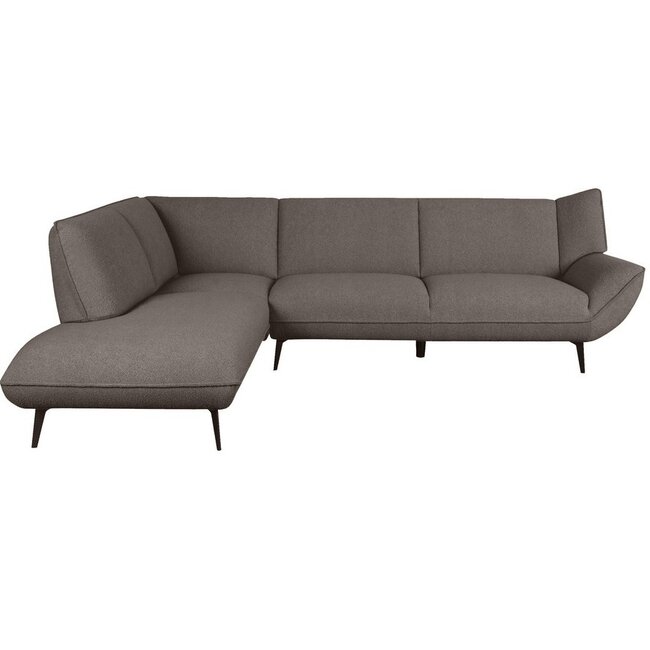 Label51 LABEL51 Hoekbank Pesaro - Bruin - Boucle - Links