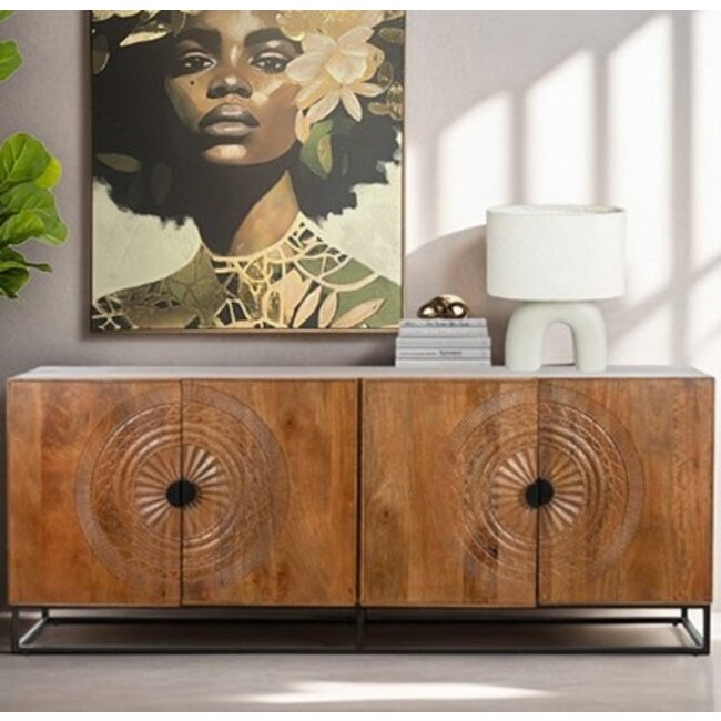Nijwie Dressoir Maya mango - 200 cm