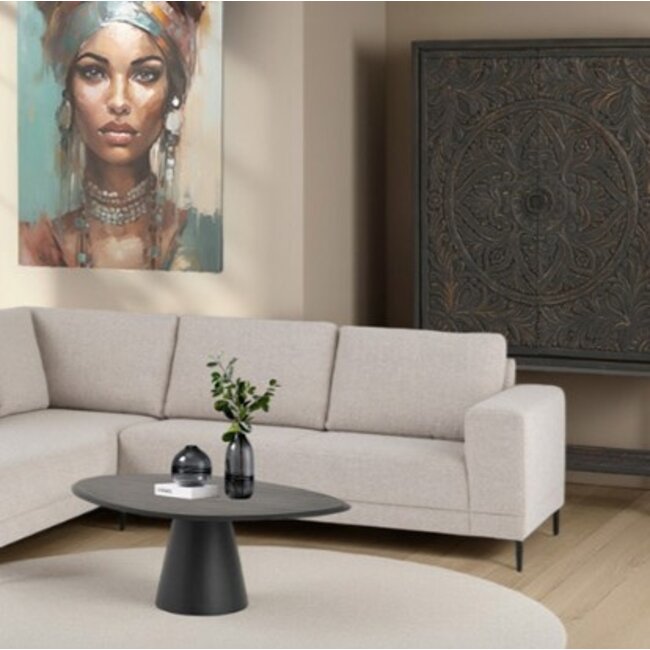 Nijwie Salontafel Flare Zwart 120 organisch