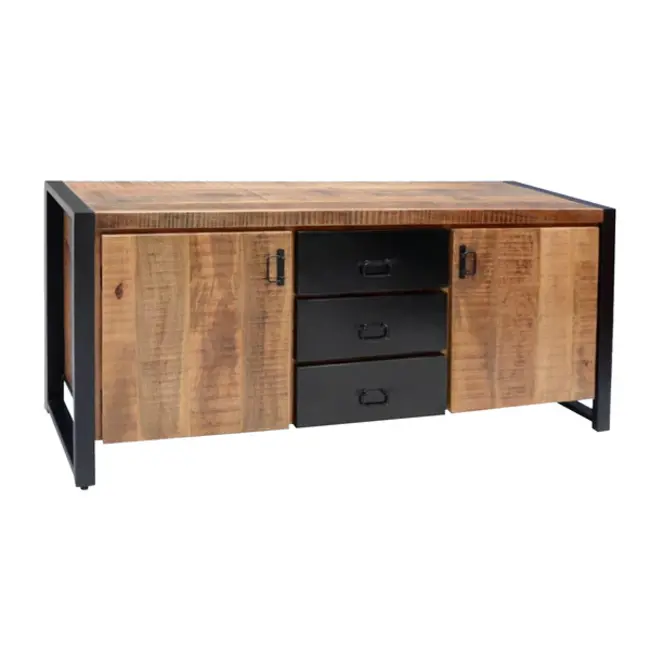 Benoa Dressoir Bas industrieel mango