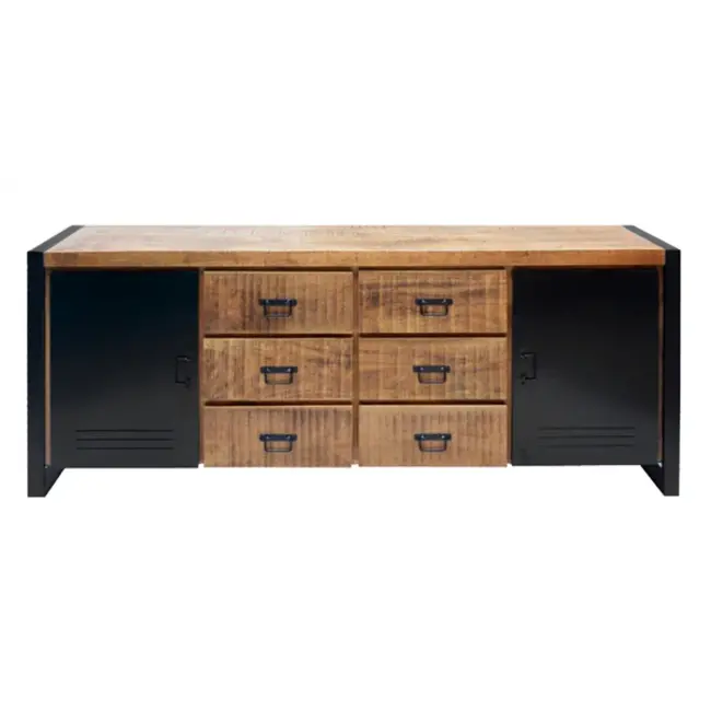 Benoa Dressoir Bas industrieel mango  groot