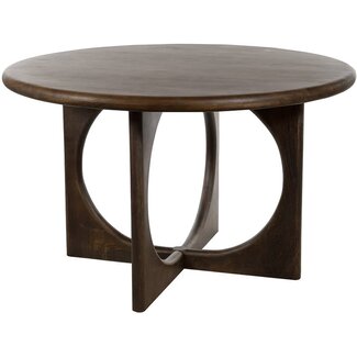 MySons Eetkamertafel Zodiac Ø 130 cm Mango Brown Walnut