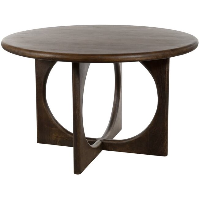MySons Eetkamertafel Zodiac Ø 130 cm Mango Brown Walnut