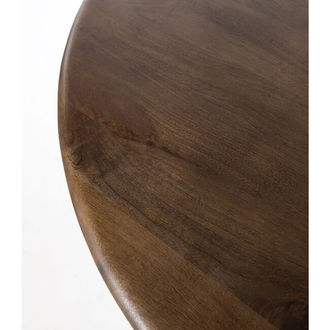 MySons Eetkamertafel Zodiac Ø 130 cm Mango Brown Walnut