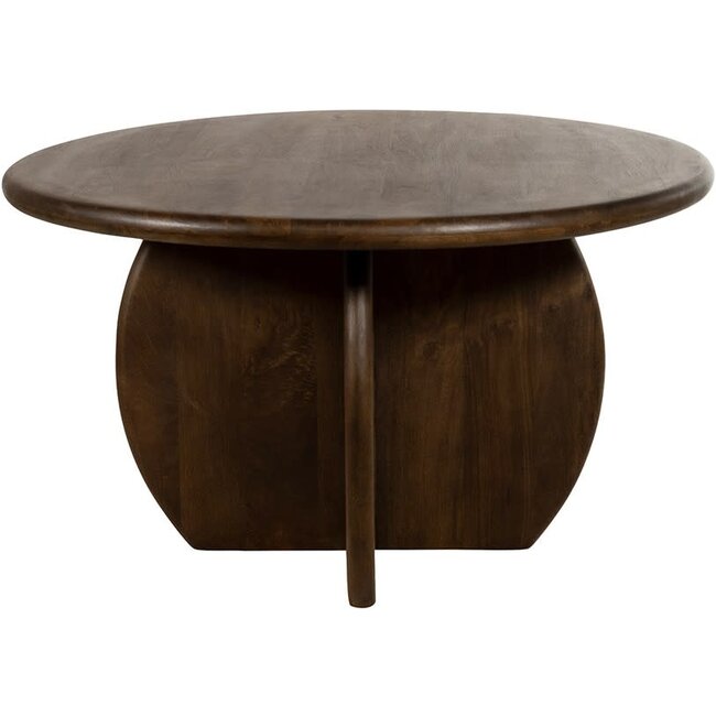 MySons Eetkamertafel Belly Ø130, Mango Brown Walnut