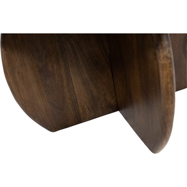 MySons Salontafel Belly Ø60, Mango Bruin Walnoot