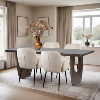 MySons Eetkamertafel Handai 280, Mango Bruin Walnoot