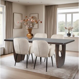MySons Eetkamertafel Handai 220, Mango Bruin Walnoot