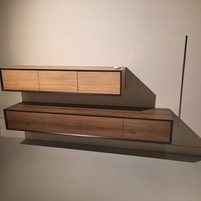 Nijwie Zwevend tv meubel Montano 200 cm - Diverse kleuren