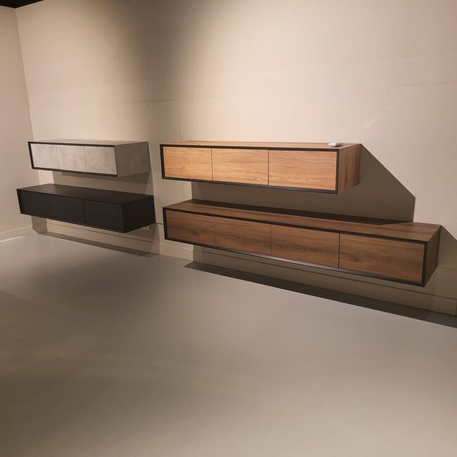 Nijwie Zwevend tv meubel Montano 160 cm - Diverse kleuren