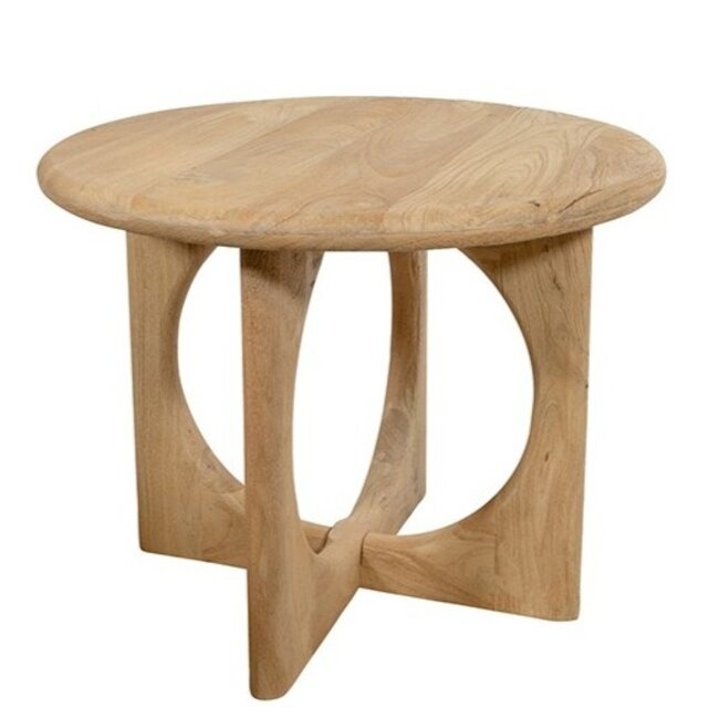 MySons Salontafel Zodiac Ø 60 cm Acacia Groovy Natural