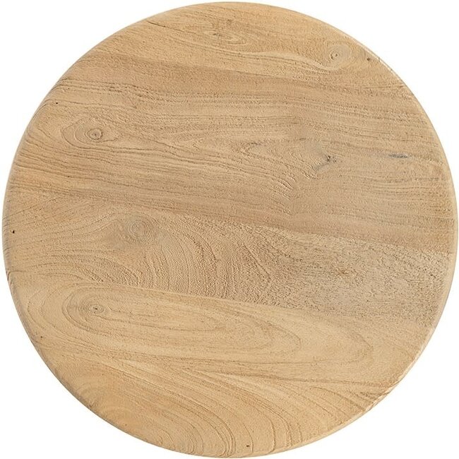 MySons Bijzettafel Zodiac Ø 50 cm Acacia Groovy Natural