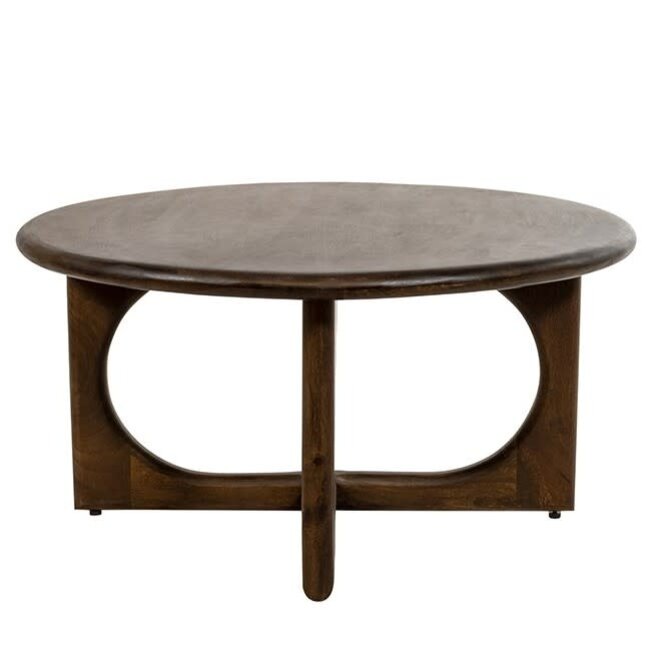 MySons Salontafel Zodiac Ø 80 cm Mango bruin walnoot