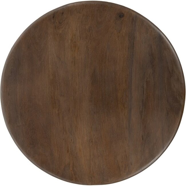 MySons Salontafel Zodiac Ø 80 cm Mango bruin walnoot