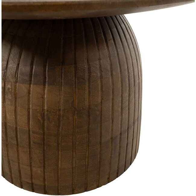 Nijwie Salontafel Karl Ø60 mango bruin