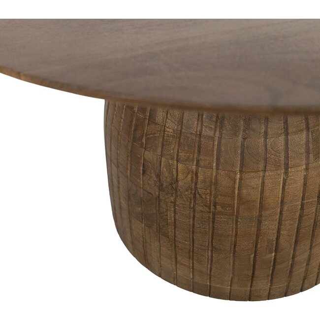 Nijwie Salontafel Karl Ø80 mango bruin