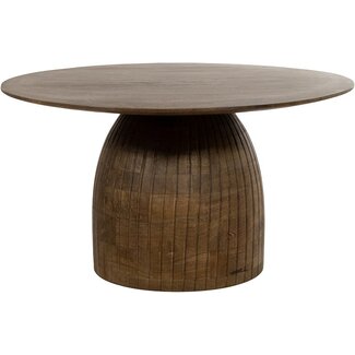 Nijwie Salontafel Karl Ø80 mango bruin