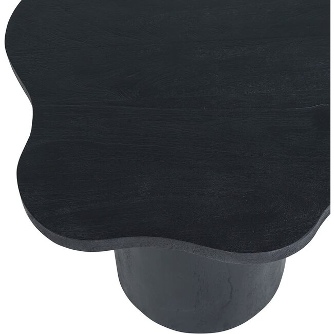 MySons Bijzettafel Fiore 65 cm Mango zwart