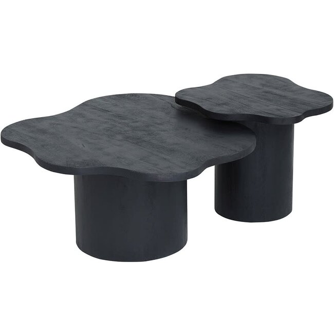 MySons Salontafel Fiore 98 cm Mango zwart mango