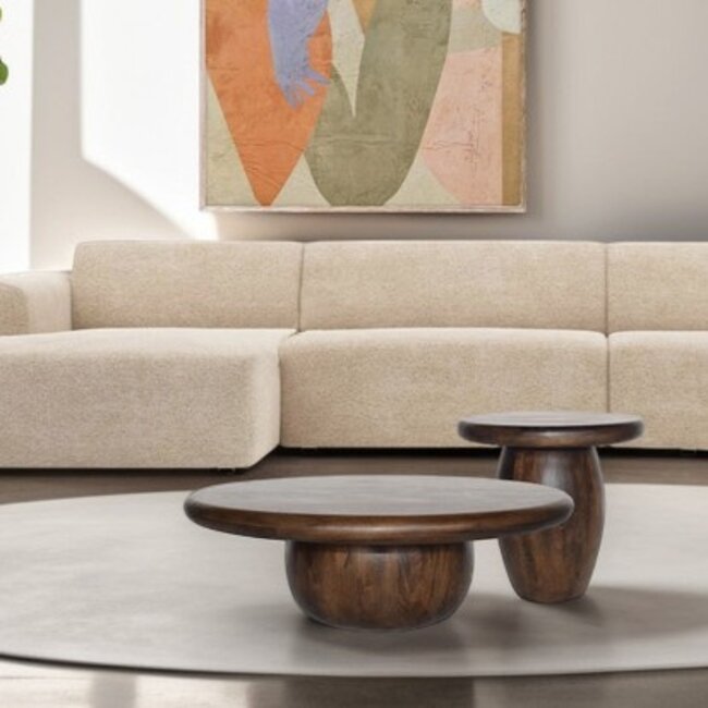 MySons Salontafel Balloon Ø90 bruin