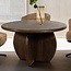 MySons Eetkamertafel Belly Ø130, Mango Brown Walnut