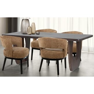 MySons Eetkamertafel Handai 200, Mango Bruin Walnoot