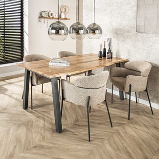 WoonStijl Eetkamertafel 180 edge