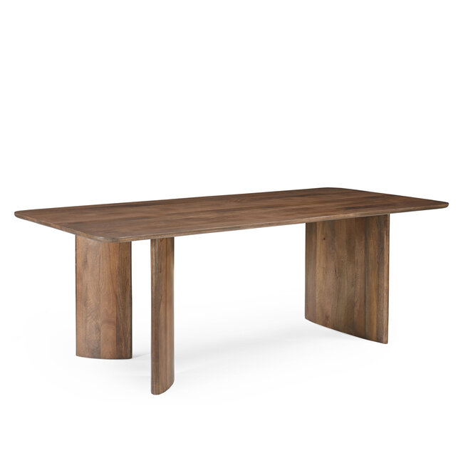 Benoa Eettafel Jade rechthoek bruin mango 220 cm - Showroommodel