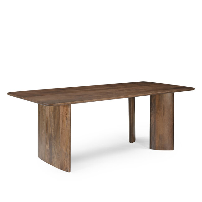 Benoa Eettafel Jade rechthoek bruin mango 220 cm - Showroommodel
