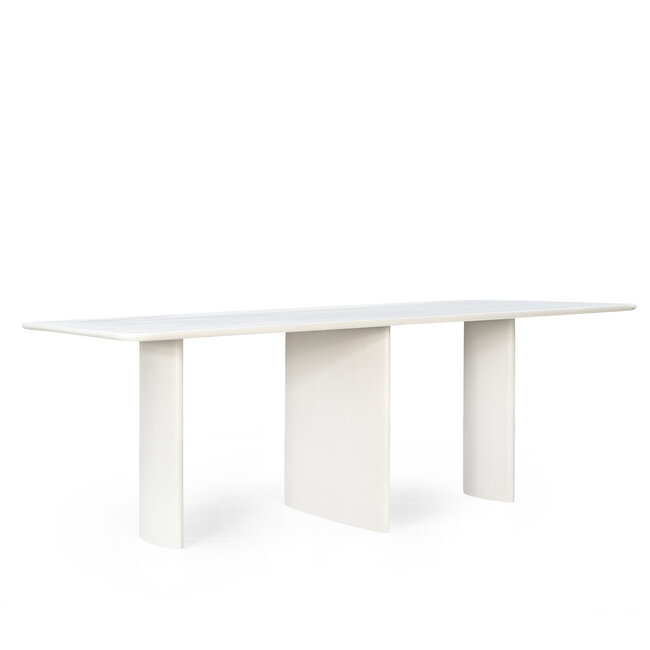 Benoa Eettafel Jade rechthoek beige mango 220 cm