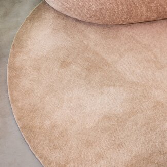Label51 LABEL51 Vloerkleden Mila - Taupe - Synthetisch - 200 cm - Rond
