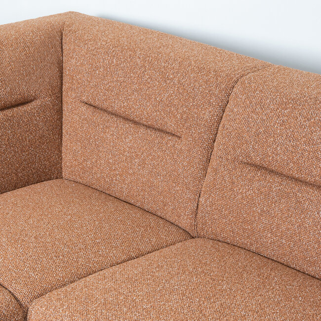 Label51 LABEL51 Hoekbank Bolzano - Coral - Boucle - Rechts