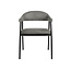 Label51 LABEL51 Eetkamerstoel Amaze - Antraciet - Micro Suede - Black Frame