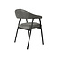 Label51 LABEL51 Eetkamerstoel Amaze - Antraciet - Micro Suede - Black Frame