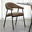 Label51 LABEL51 Eetkamerstoel Amaze - Moss - Micro Suede - Black Frame
