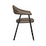 Label51 LABEL51 Eetkamerstoel Amaze - Moss - Micro Suede - Black Frame
