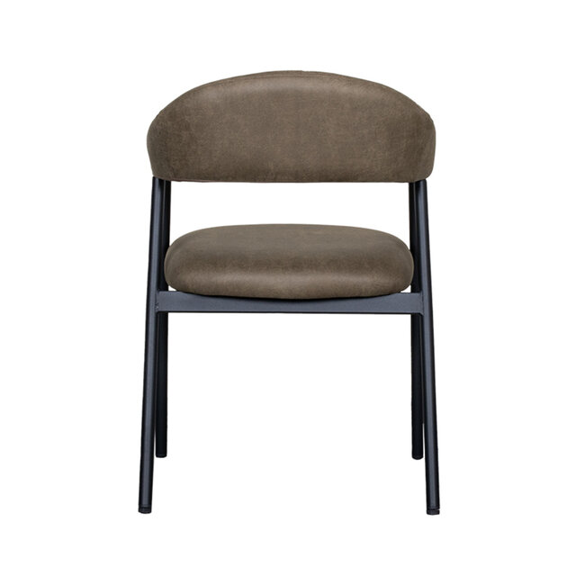 Label51 LABEL51 Eetkamerstoel Amaze - Moss - Micro Suede - Black Frame