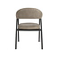 Label51 LABEL51 Eetkamerstoel Amaze - Taupe - Micro Suede - Black Frame