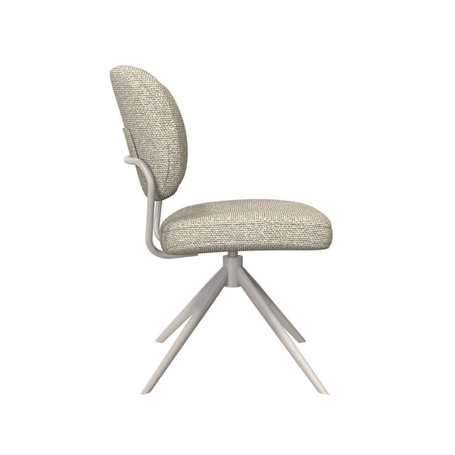 Label51 LABEL51 Eetkamerstoel Geneva - Naturel - Boucle - Taupe Frame